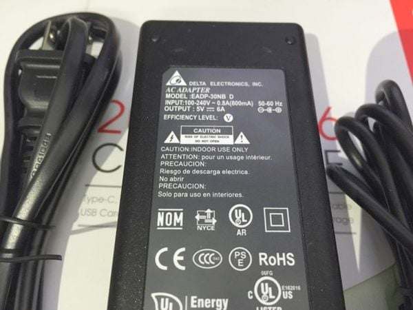 Nguồn 5V-6A 5.5m x 2.1mm Delta - Phụ Kiện Điện Tử Việt Nam