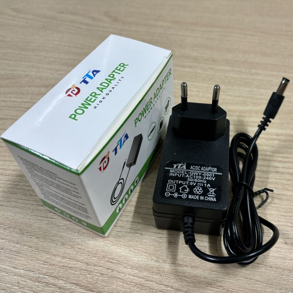 Nguồn adapter 9V-1A 5.5 x 2.1mm chính hãng TTA QWY-0901 - Phụ Kiện Điện Tử Việt Nam