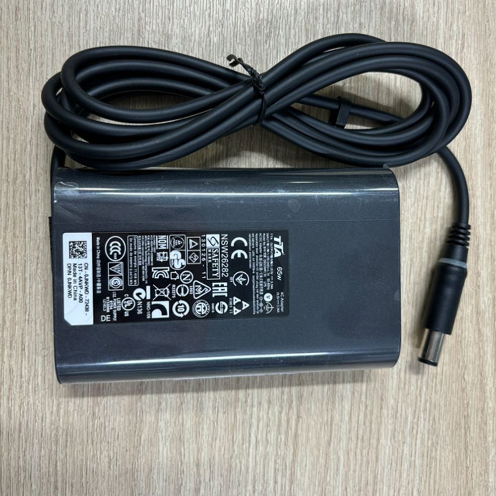 Bộ nguồn sạc pin laptop Dell 19.5V-3.34A 65W chân 7.4*5.0mm chính hãng TTA - DE-65NM130 - Phụ Kiện Điện Tử Việt Nam