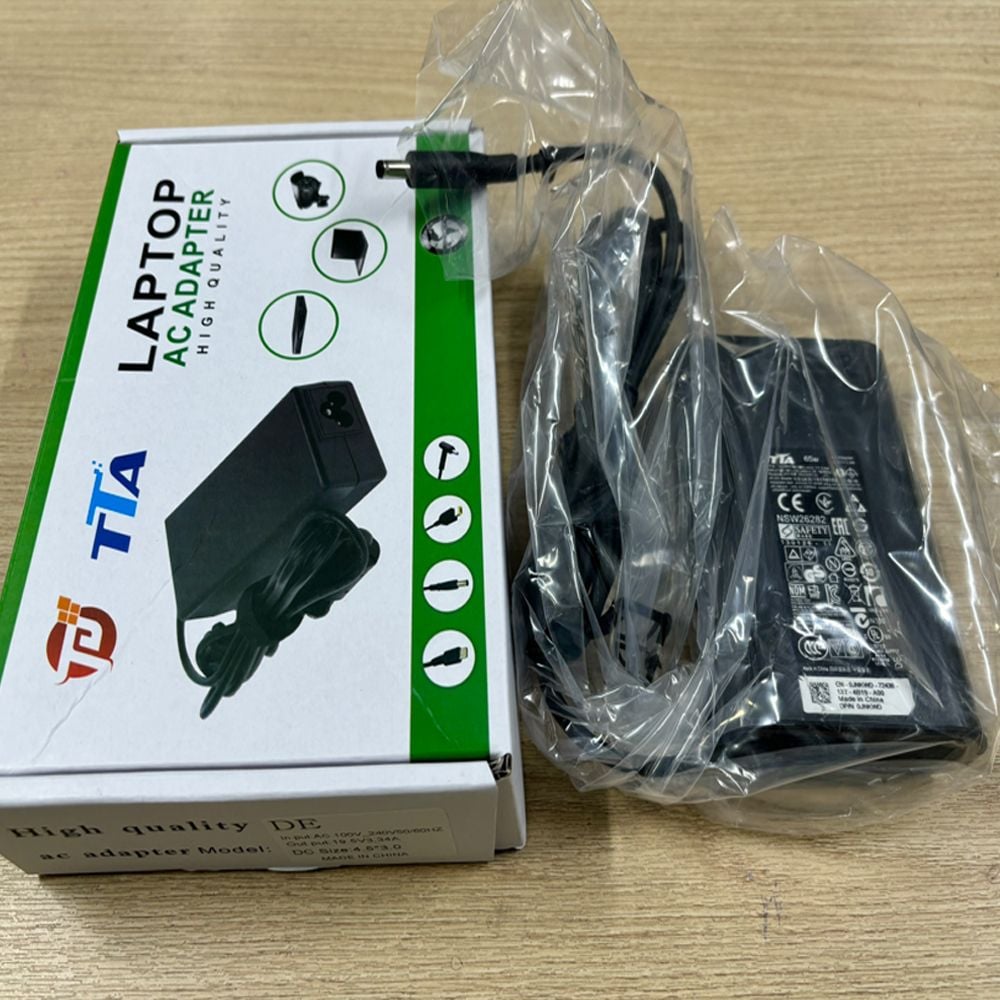 Bộ nguồn sạc pin laptop Dell 19.5V-3.34A 65W chân 4.5*3.0mm chính hãng TTA - DE-65NM130 - Phụ Kiện Điện Tử Việt Nam