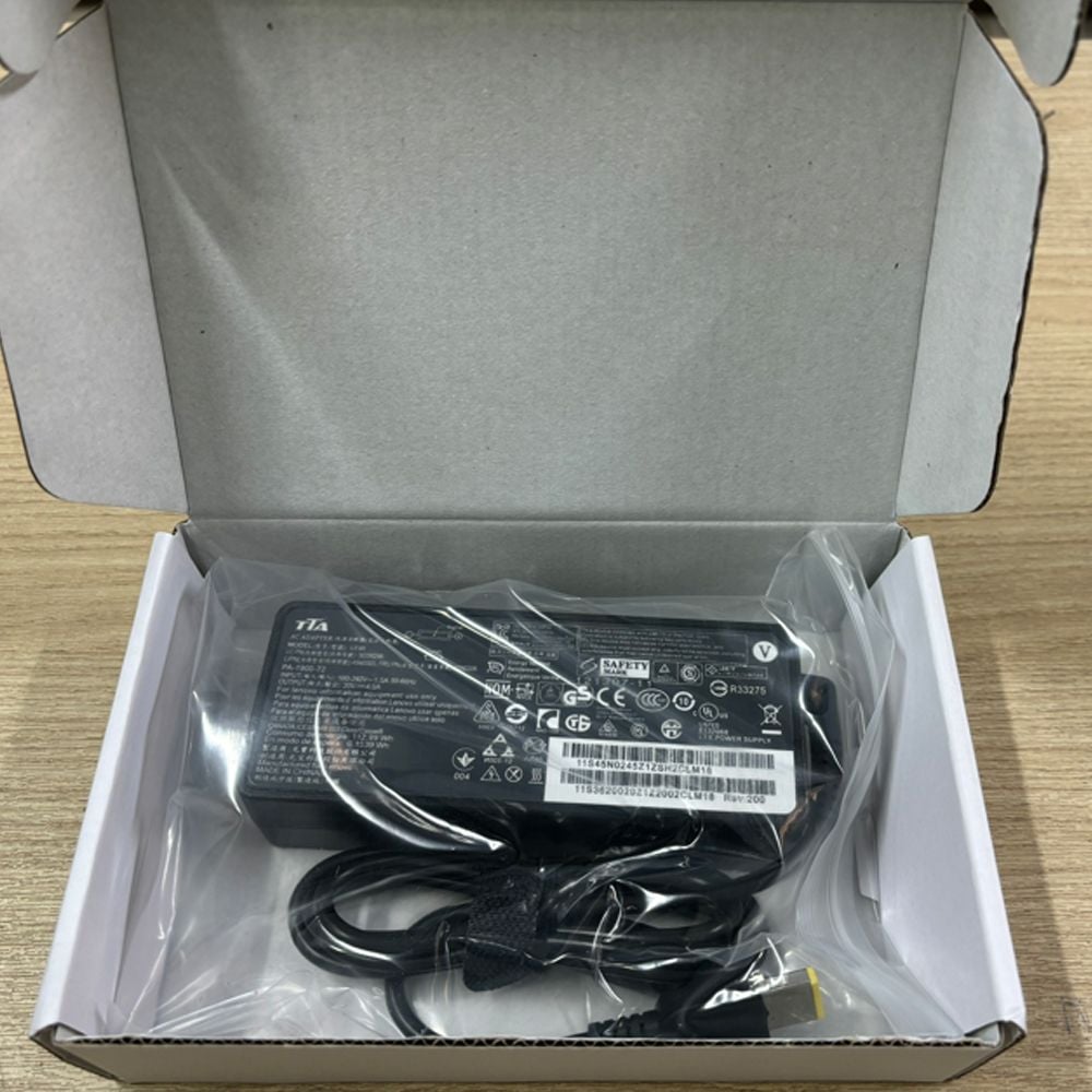Bộ nguồn sạc pin laptop Lenovo 20V-4.5A 90W chân vuông chính hãng TTA - LE90 - Phụ Kiện Điện Tử Việt Nam