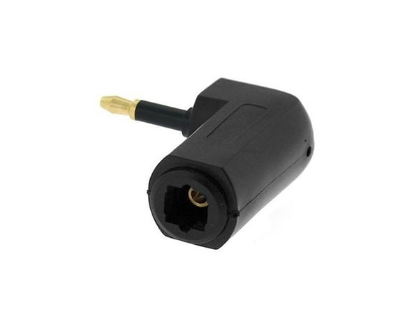 Đầu đổi âm thanh quang số toslink, Đầu đổi quang 3.5mm sang quang thường, Đầu đổi cổng audio quang bẻ góc - Phụ Kiện Điện Tử Việt Nam