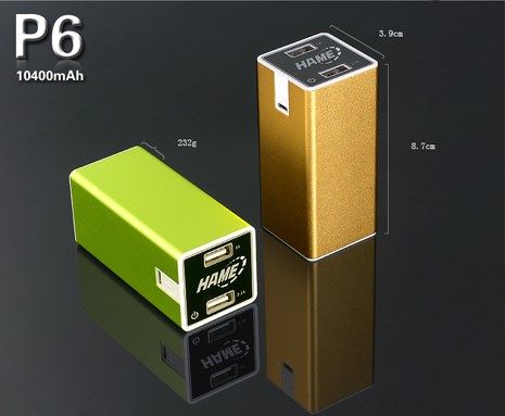 Pin dự phòng chính hãng HAME P6 10400mAh DC5V-1A và 2.15A (thanh lý) - Phụ Kiện Điện Tử Việt Nam