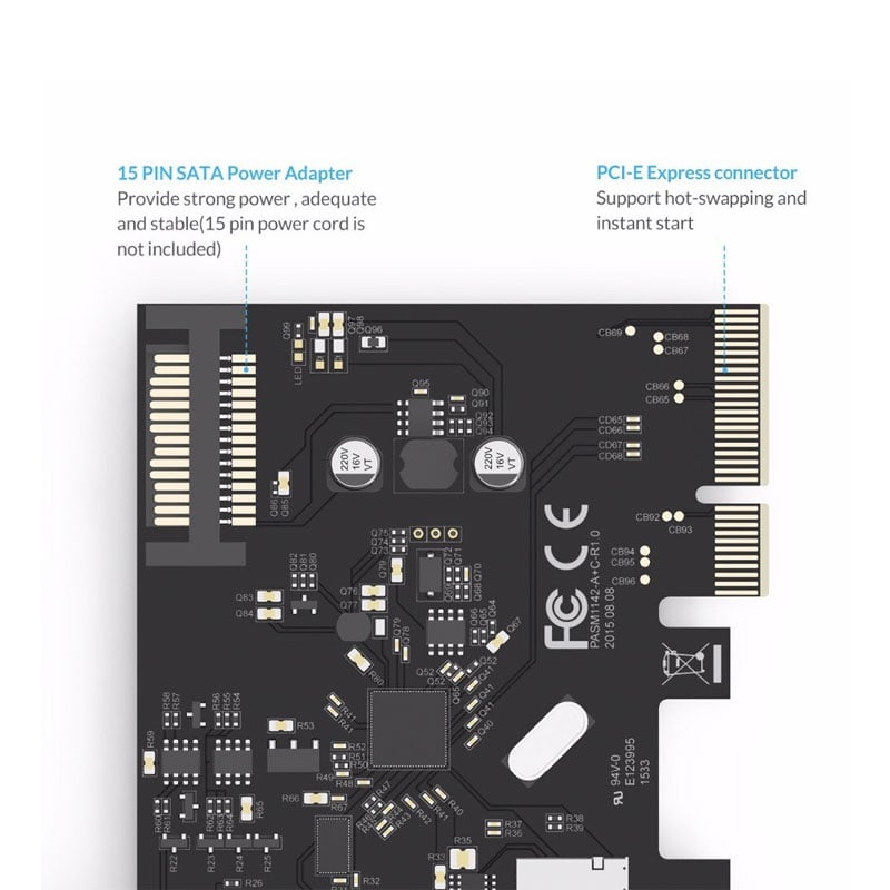 cac pci rausb 3.1orico