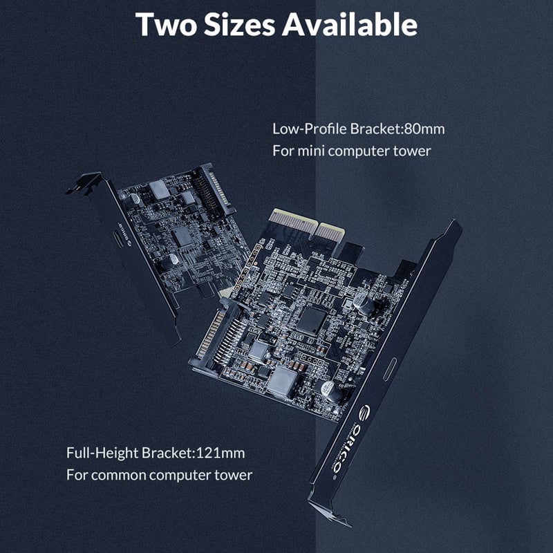 card pci ra usb-c 20gbps orico