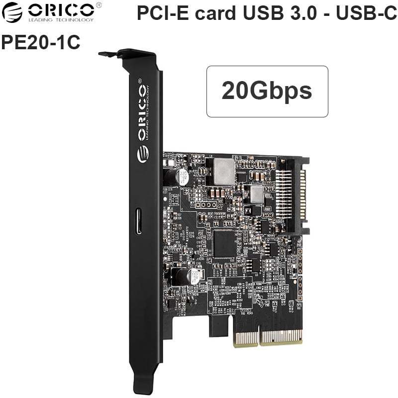 card pci ra usb-c 20gbps orico