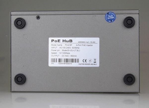 Bộ cấp nguồn PoE 8 Port (4 Data in+ 4 Data PoE Out) KMETech PH416F - Phụ Kiện Điện Tử Việt Nam