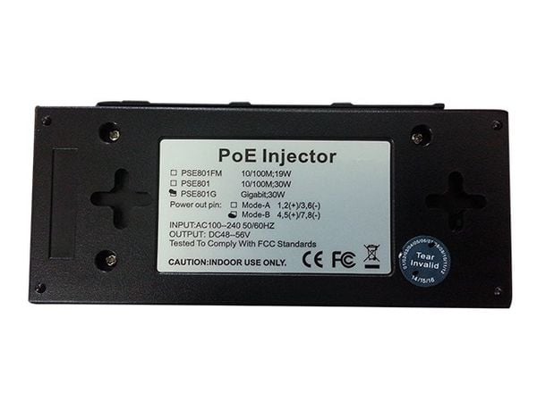 Adapter POE 48-56V 30W 2 Port Gigabit KMETech PSE801G - Phụ Kiện Điện Tử Việt Nam