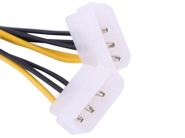 Dây cáp nguồn 2 Molex IDE 4PIN to 8pin PCI-E 2+6 20Cm - Phụ Kiện Điện Tử Việt Nam