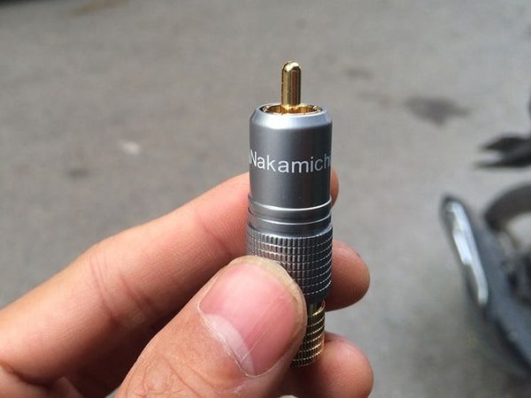 Rắc Audio RCA Nakamichi - Đầu bấm không hàn cáp AV RCA mạ vàng 10mm ( 1 chiếc) - Phụ Kiện Điện Tử Việt Nam