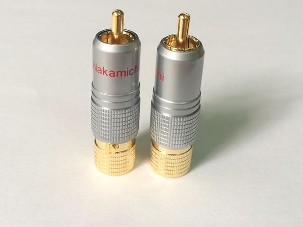 Rắc Audio RCA Nakamichi - Đầu bấm không hàn cáp AV RCA mạ vàng 10mm ( 1 chiếc) - Phụ Kiện Điện Tử Việt Nam