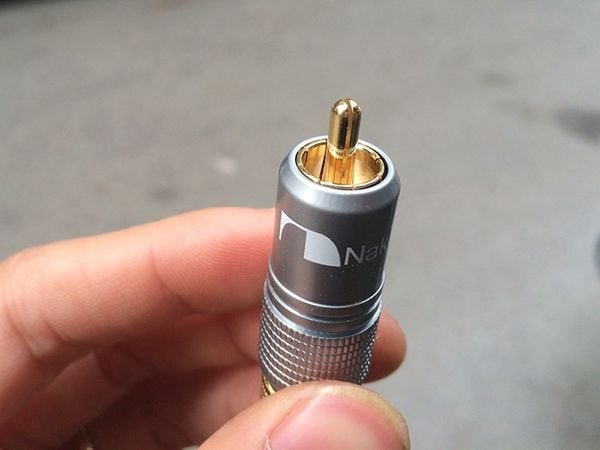 Rắc Audio RCA Nakamichi - Đầu bấm không hàn cáp AV RCA mạ vàng 10mm ( 1 chiếc) - Phụ Kiện Điện Tử Việt Nam