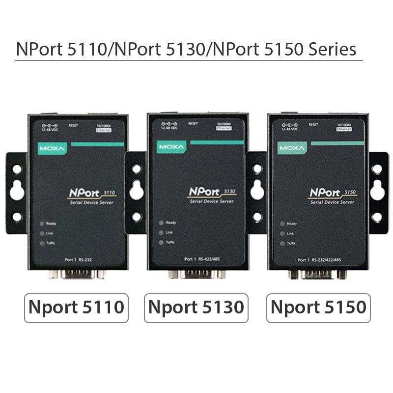 moxa nport 5110 | Nport 5130 | Nport 5150