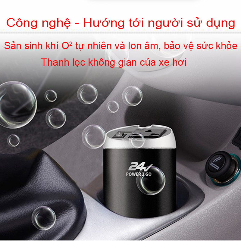 tau do nguon 24vdc sang 220vac và usb 5v2.4a xpower