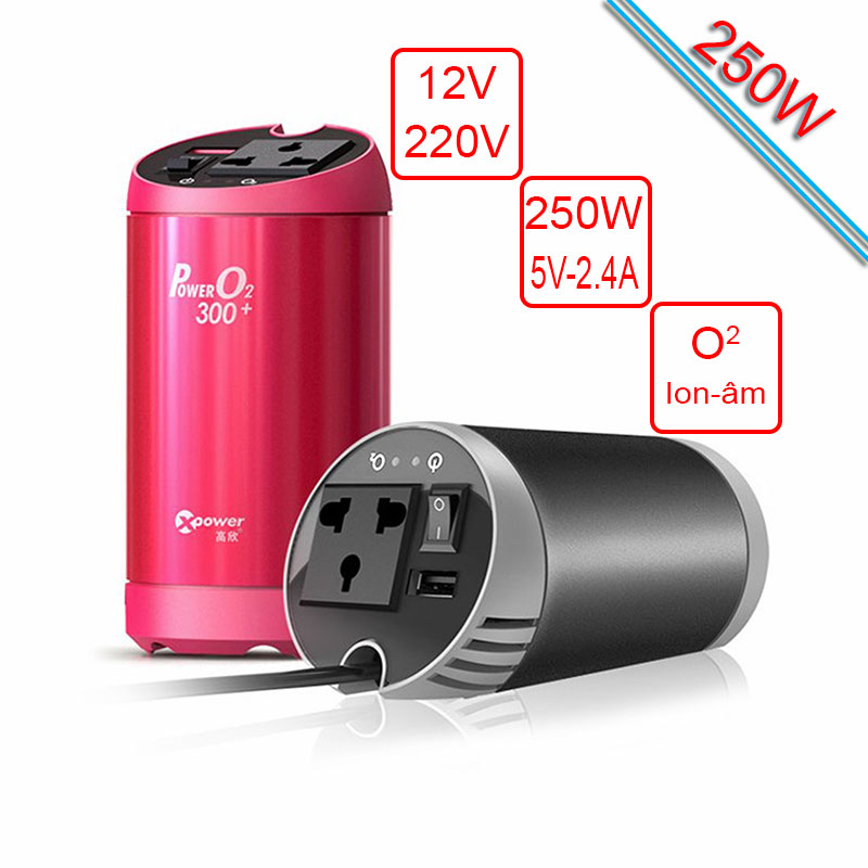 bo kich nguon 12vac ra 220vac 1 cong usb 5v-2.4a chinh hang xpower