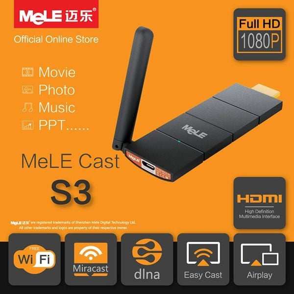HDMI không dây Ezcast Mele S3 chính hãng - Phụ Kiện Điện Tử Việt Nam
