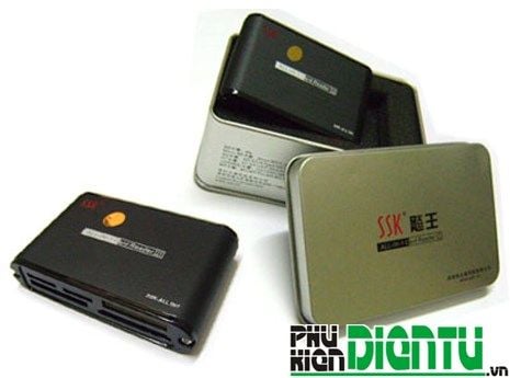 Đầu đọc thẻ đa năng SSK 025 vỏ sắt, đầu đọc thẻ phụ kiện điện tử - Phụ Kiện Điện Tử Việt Nam