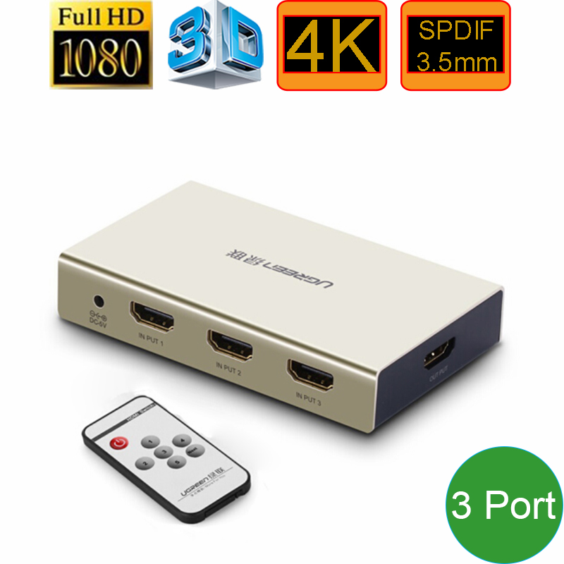 bo chuyen mach hdmi 3 vao 1 ra ugreen 40369
