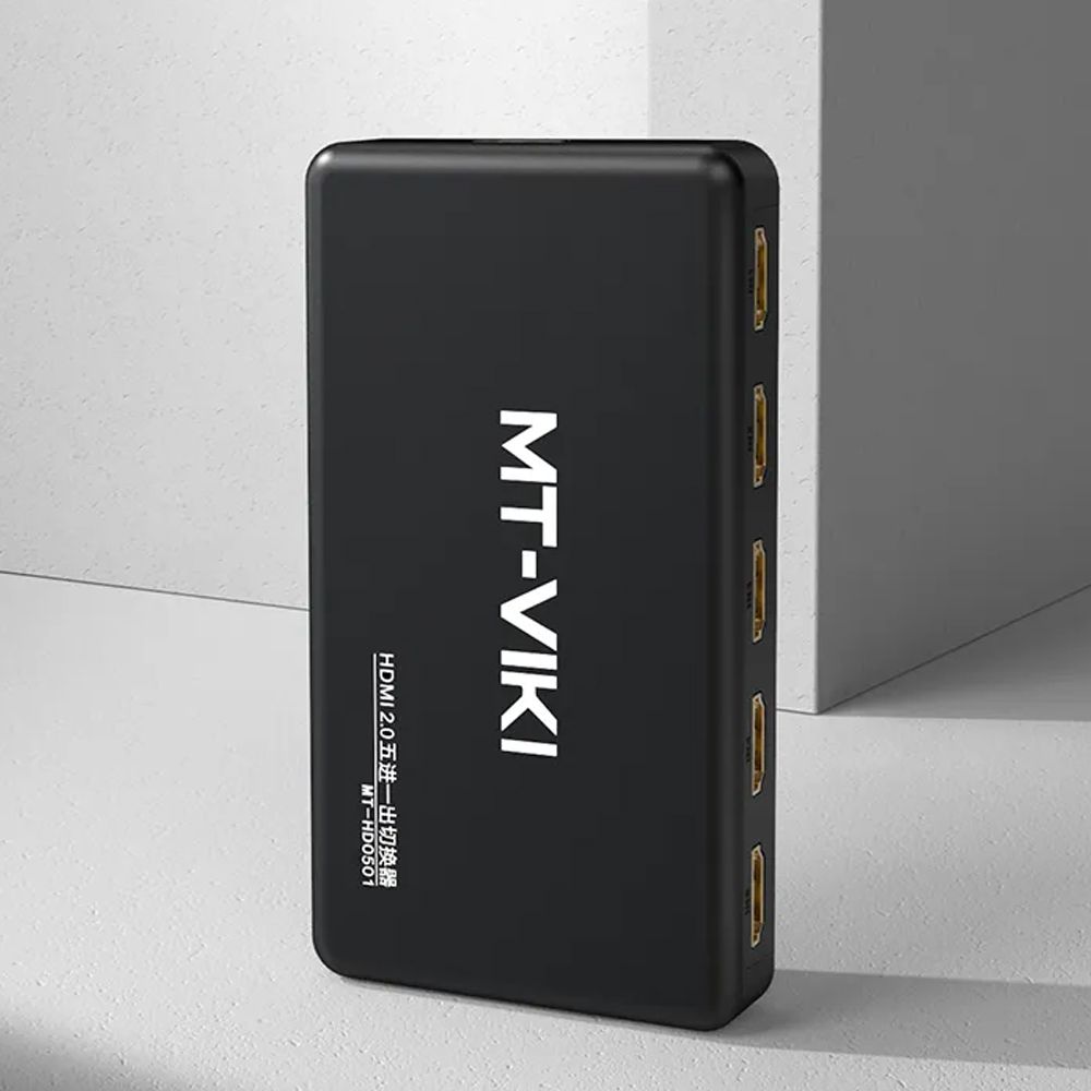 Bộ chuyển mạch Switch HDMI 5 vào 1 ra chuẩn 2.0 hỗ trợ 4k@60Hz MT-Viki MT-HD0501 - Phụ Kiện Điện Tử Việt Nam
