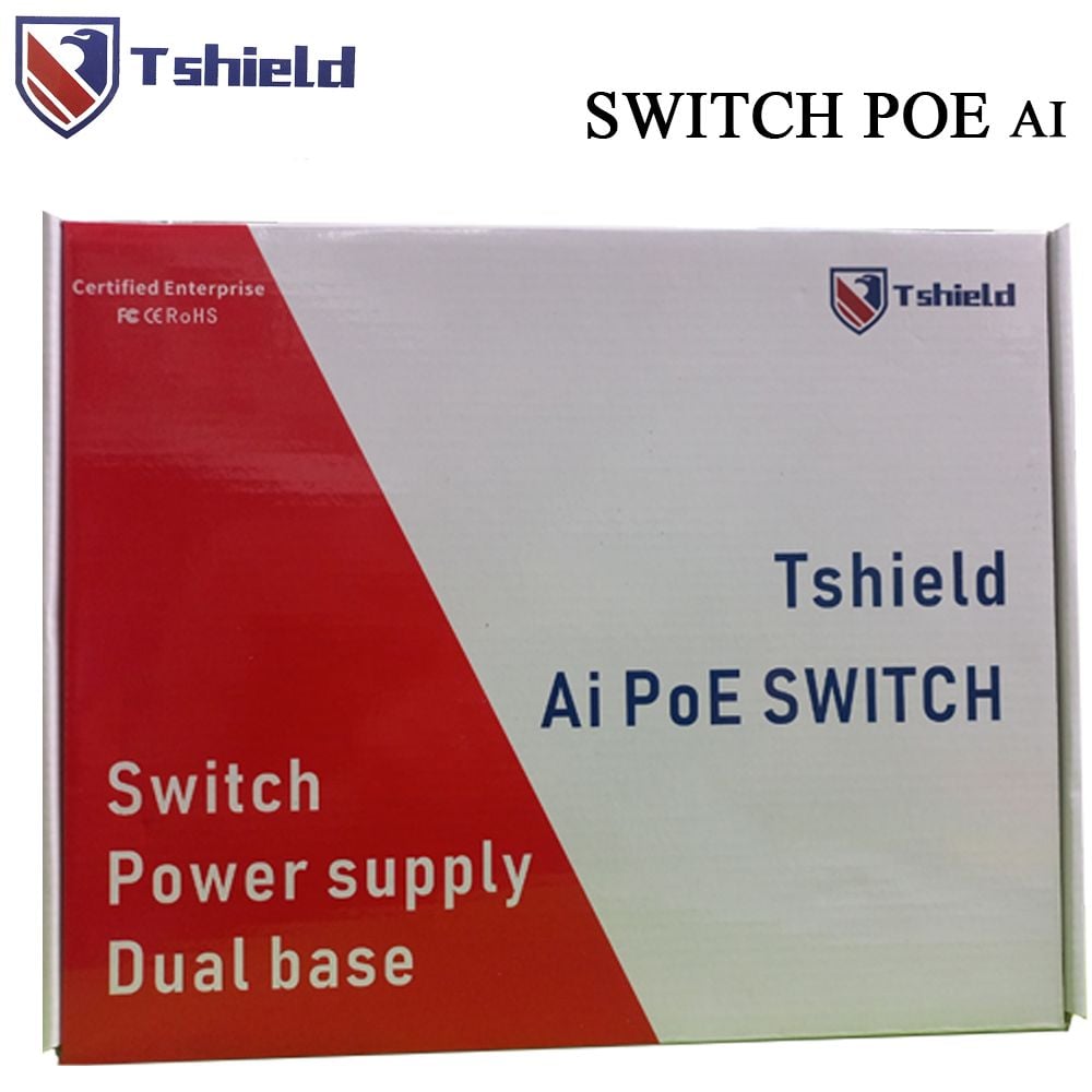 Switch mạng POE 4 cổng + 2 Uplink tốc độ 10/100Mbps chính hãng Tshield TS-G0402FNC - Phụ Kiện Điện Tử Việt Nam