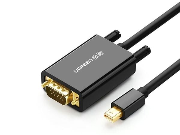 Cáp Mini Displayport to VGA 1.5M | 2M 3M UGREEN (màu đen) - Phụ Kiện Điện Tử Việt Nam