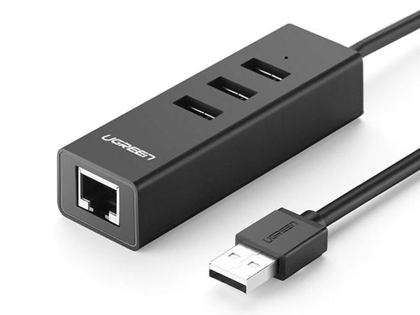 Bộ chia USB 2.0 3 cổng kết hợp USB sang RJ45 LAN 10/100Mb Ugreen 30301 30297 30298 - Phụ Kiện Điện Tử Việt Nam