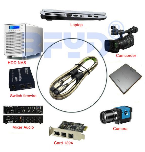 Cáp 1394B FireWire 800/800 1.5M 3M 5M 10M - Phụ Kiện Điện Tử Việt Nam