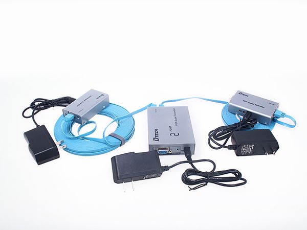 Bộ khuếch đại và chia VGA audio 1 ra 4 200 mét DTECH DT-7036 - Phụ Kiện Điện Tử Việt Nam