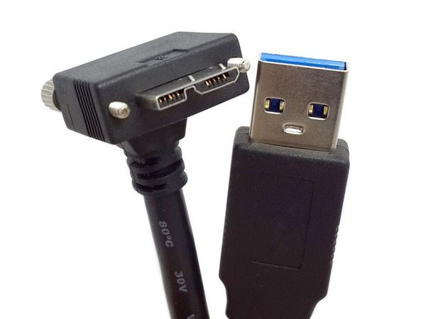 Cáp USB 3.0 Type B cho camera công nghiệp có vít khoá 1.2 mét - Phụ Kiện Điện Tử Việt Nam