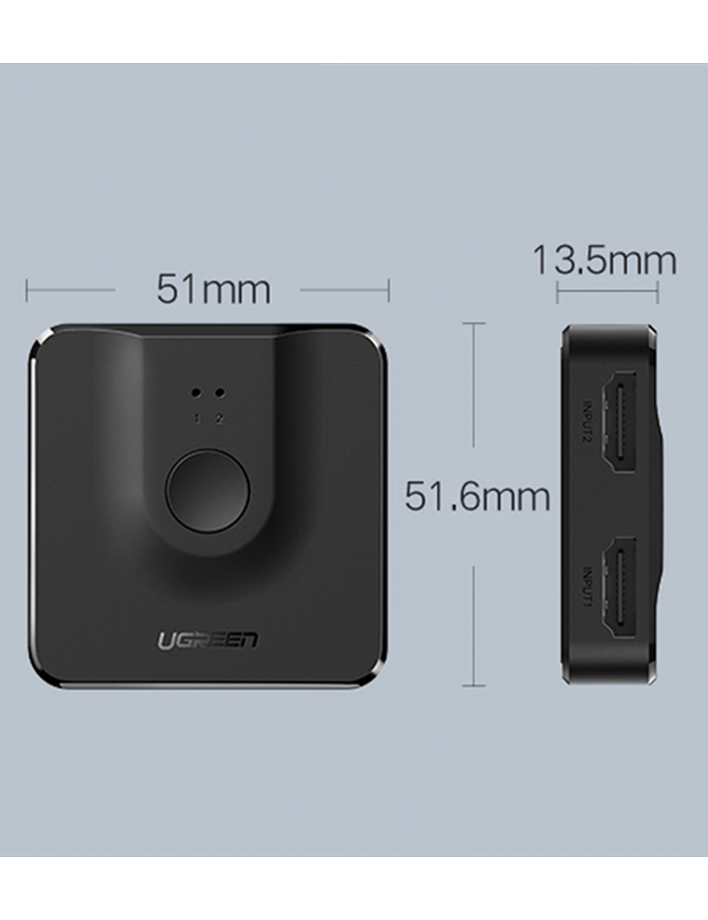 switch hdmi 2x1 ugreen 4k