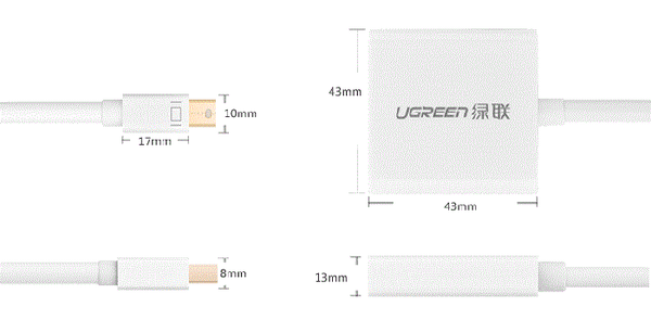 Mini Displayport to DVI 24+5 Ugreen 10402 - Phụ Kiện Điện Tử Việt Nam