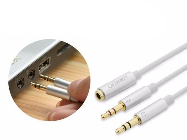 Cáp audio 3.5mm 2 vào 1 micro + audio 20Cm Ugreen 10790 - Phụ Kiện Điện Tử Việt Nam