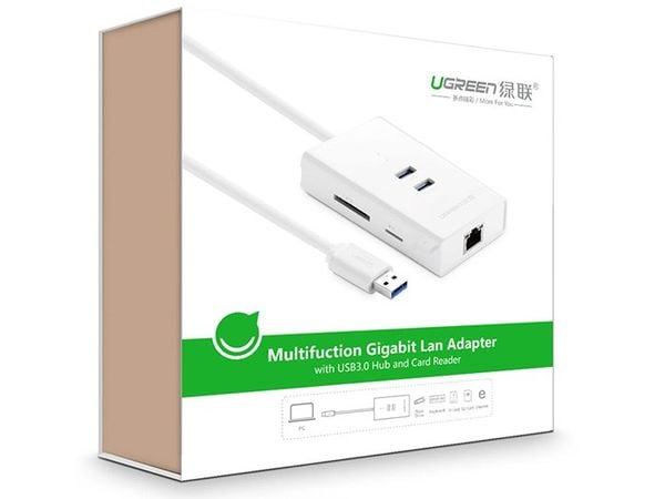 Bộ chia 3 cổng USB 3.0 - USB 3.0 sang RJ45 LAN gigabit SD TF Ugreen 20248 - Phụ Kiện Điện Tử Việt Nam
