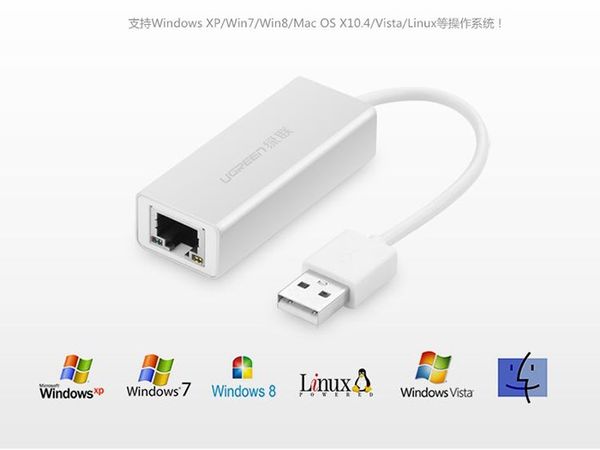 USB 2.0 to LAN 100MB Ugreen 20257 vỏ nhôm - Phụ Kiện Điện Tử Việt Nam
