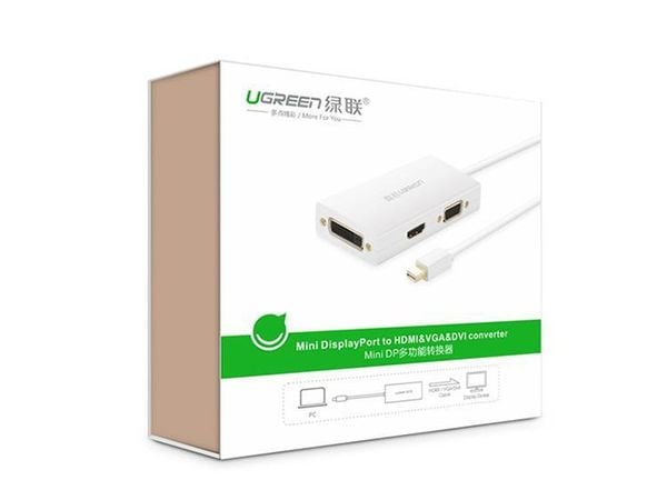 Mini Displayport to HDMI DVI VGA Ugreen 20417 hỗ trợ 4K - Phụ Kiện Điện Tử Việt Nam
