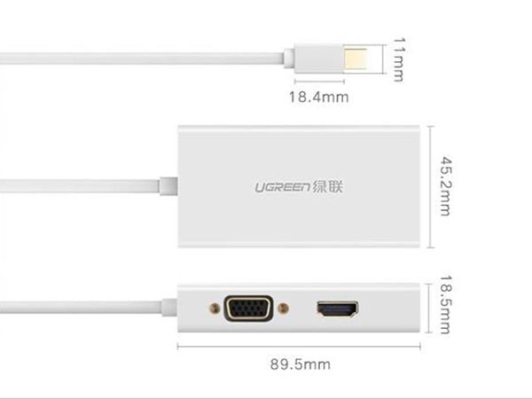 Mini Displayport to HDMI DVI VGA Ugreen 20417 hỗ trợ 4K - Phụ Kiện Điện Tử Việt Nam