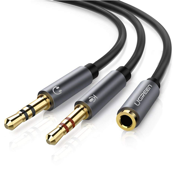 Cáp audio 3.5mm 2 vào 1 micro + audio 20Cm Ugreen 10790 - Phụ Kiện Điện Tử Việt Nam