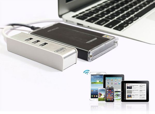 Bộ chia USB 3.0 3 cổng hỗ trợ thu wifi 150Mbps Unitek Y-3063 - Phụ Kiện Điện Tử Việt Nam