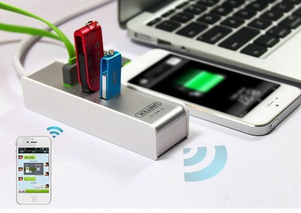 Bộ chia USB 3.0 3 cổng hỗ trợ thu wifi 150Mbps Unitek Y-3063 - Phụ Kiện Điện Tử Việt Nam