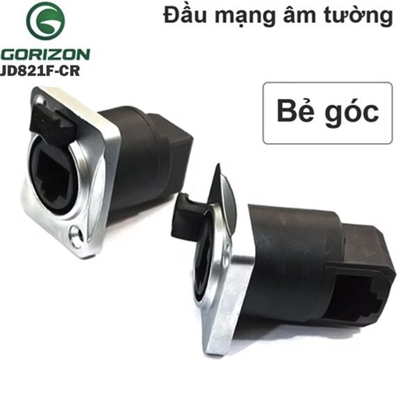 Nhân mạng RJ45 chống nước lắp bảng điều khiển Gorizon JD821F-CR cắm cạnh bẻ vuông góc - Phụ Kiện Điện Tử Việt Nam