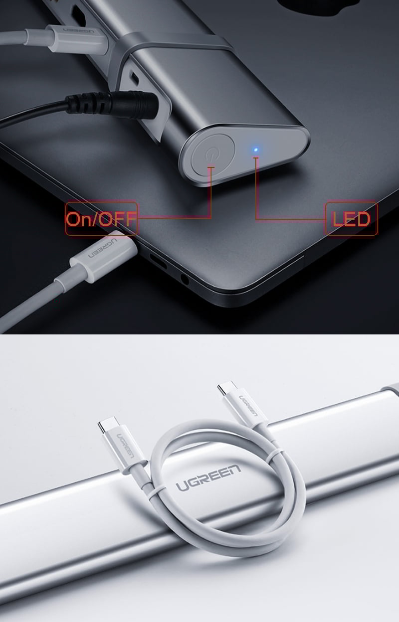 usb-c ra hdmi/dvi/vga usb 3.0/lan/audio/sd-tf ugreen 40373