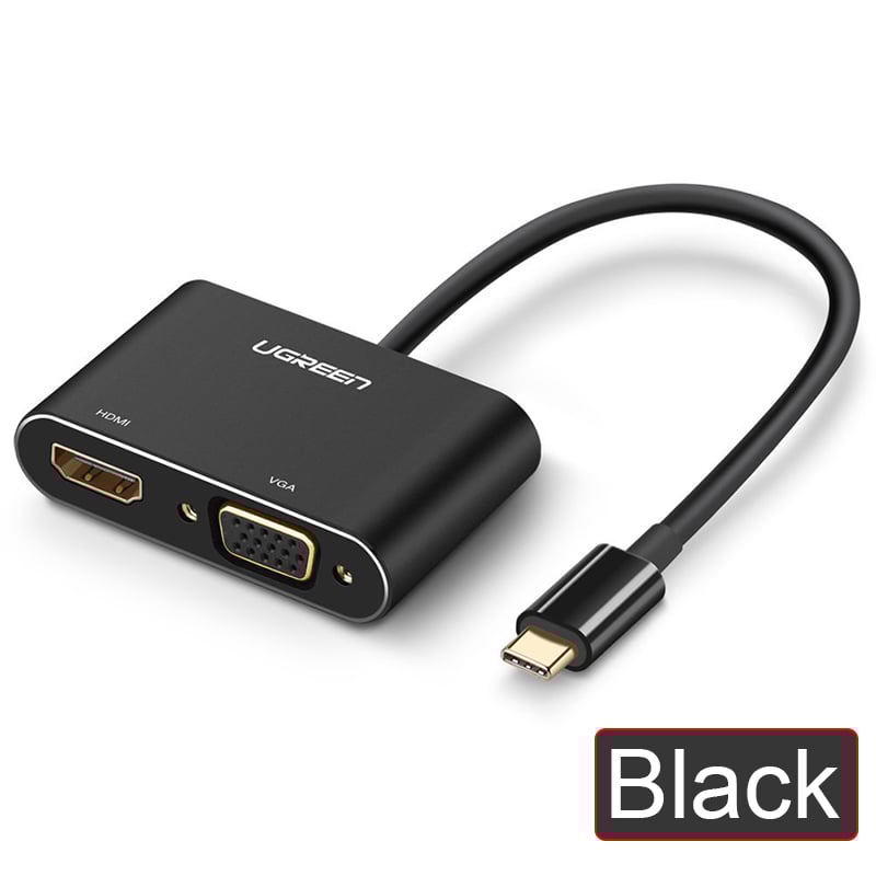 Cap chuyen usb-c sang hdmi và vga ugreen 50318