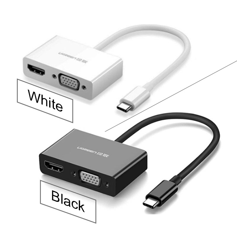 USB type-C to HDMI VGA 15Cm hỗ trợ 1080P 4K30Hz UGREEN 50509 - Phụ Kiện Điện Tử Việt Nam