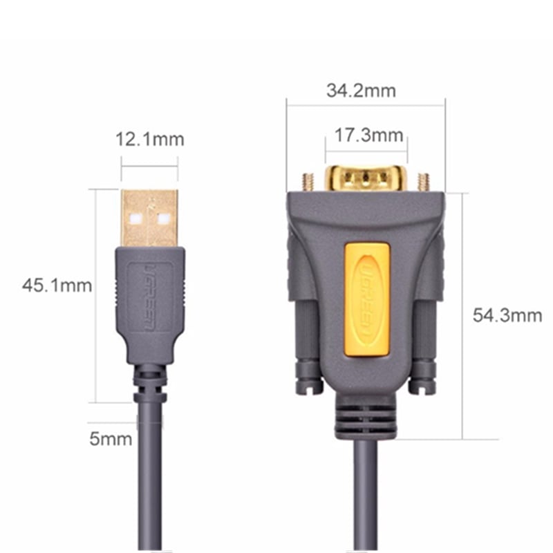 cap usb sang com9 rs232 ugreen