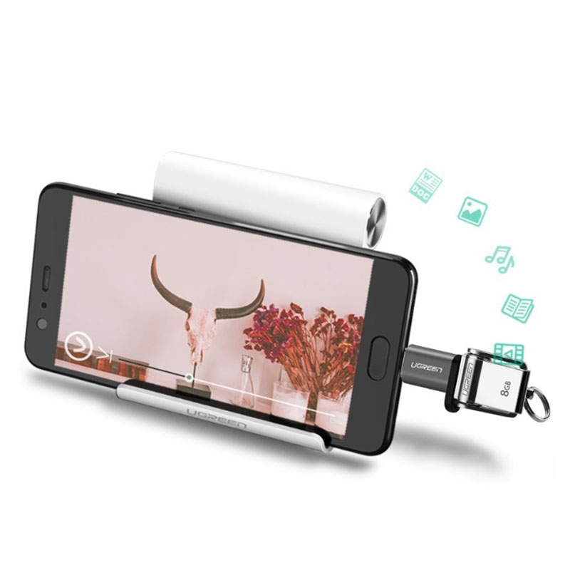 dau chuyen micro usb sang usb type-c ugreen 40945
