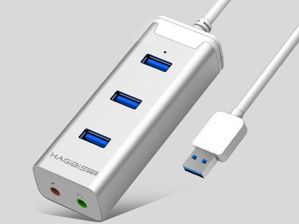 USB 3.0 sound, Bộ chia USB 3.0 3 port kèm USB sound chính hãng Hagibis - Phụ Kiện Điện Tử Việt Nam