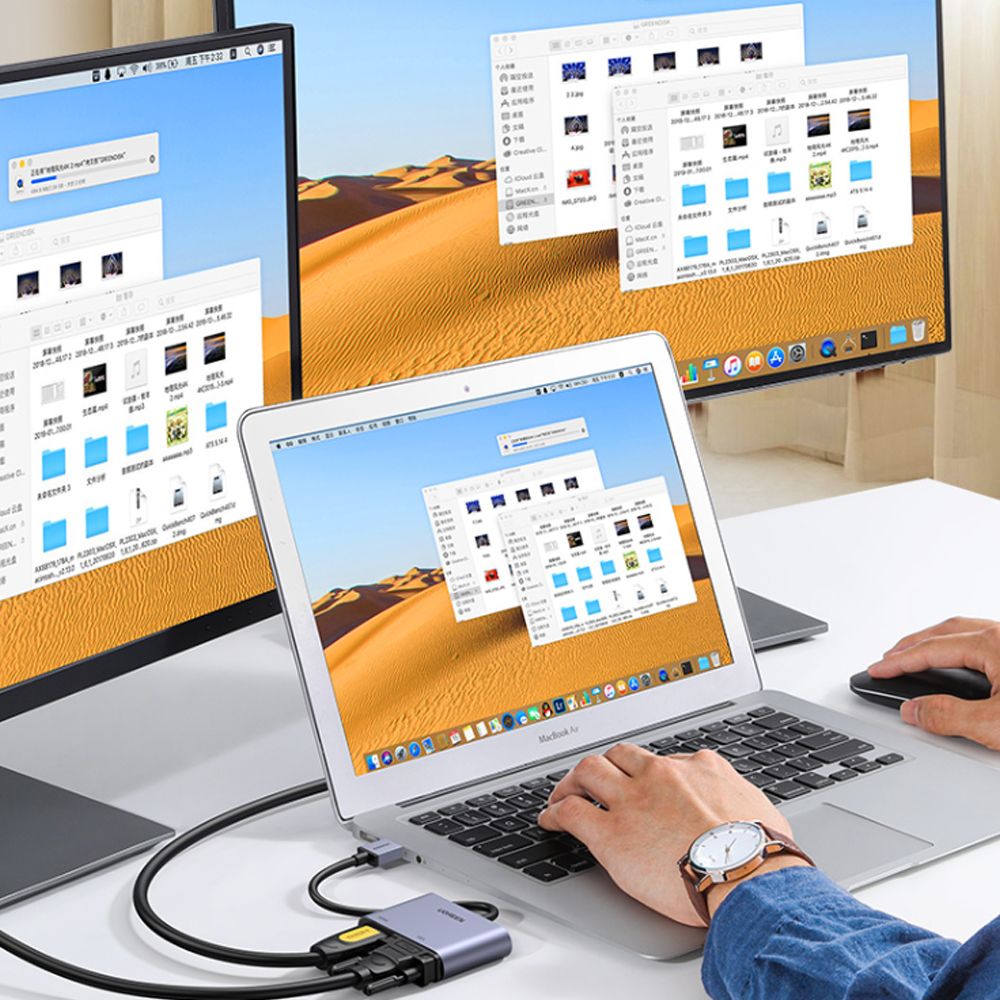 Bộ chuyển đổi USB 3.0 ra HDMI và VGA Full HD 1080P Ugreen 20518 - Phụ Kiện Điện Tử Việt Nam