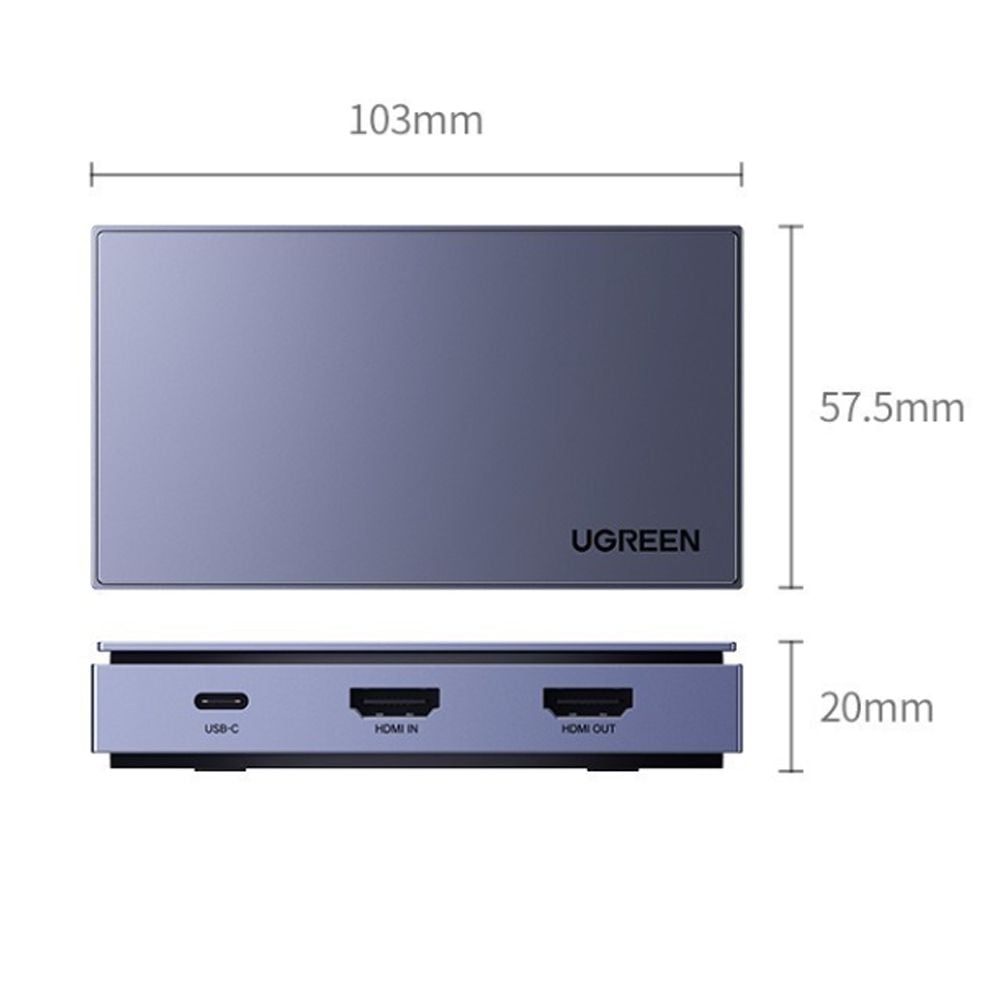 Thiết bị ghi hình 4K hỗ trợ livestream qua cổng USB type C, USB capture HDMI Ugreen 10937 - Phụ Kiện Điện Tử Việt Nam
