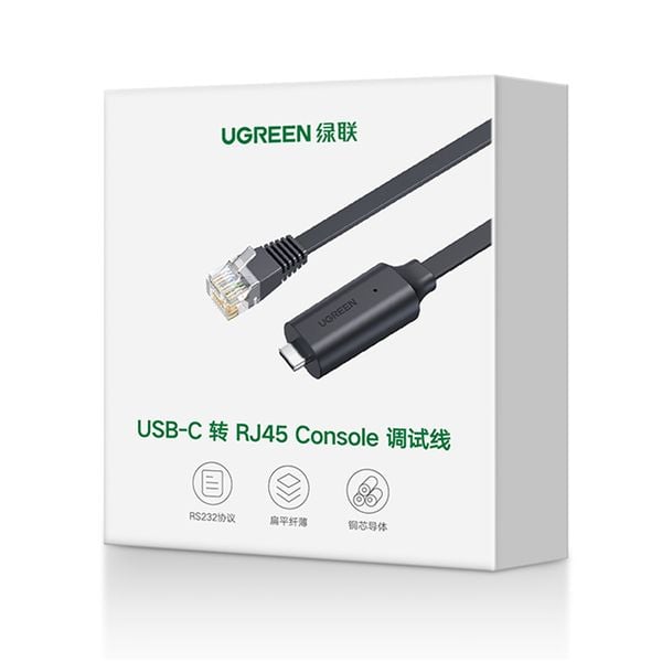 Cáp lập trình console USB - Type C RJ45 dài 1.5m chíp FTDI UGREEN 80186 - Phụ Kiện Điện Tử Việt Nam
