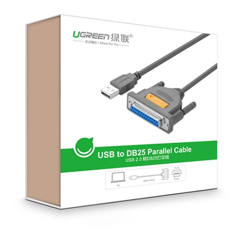 Dây cáp máy in USB to LPT DB25 Ugreen 20224 - 2m - Phụ Kiện Điện Tử Việt Nam